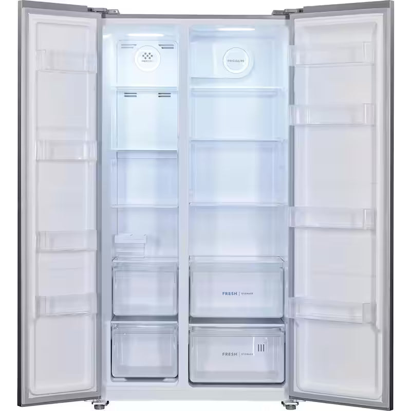 36 in. 18.8 cu. ft. Side by Side Refrigerator in Brushed Steel O19921