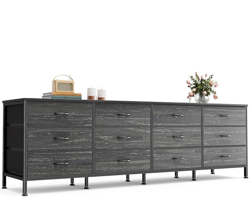70 Inch 12 Fabric Drawer Dresser F2540