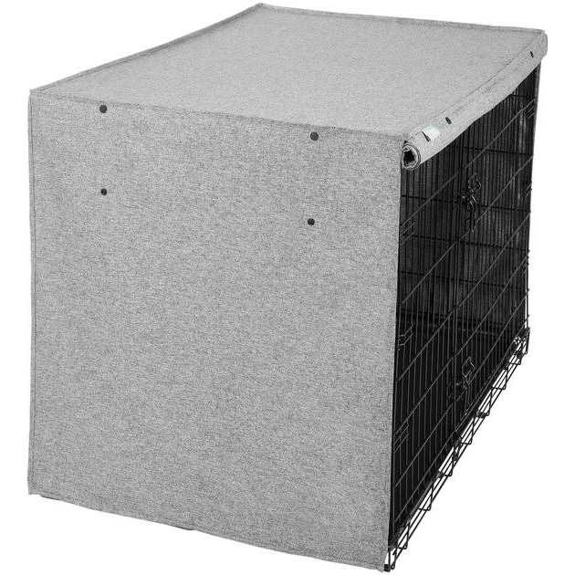 Faux Linen Dog Crate Cover Q6288