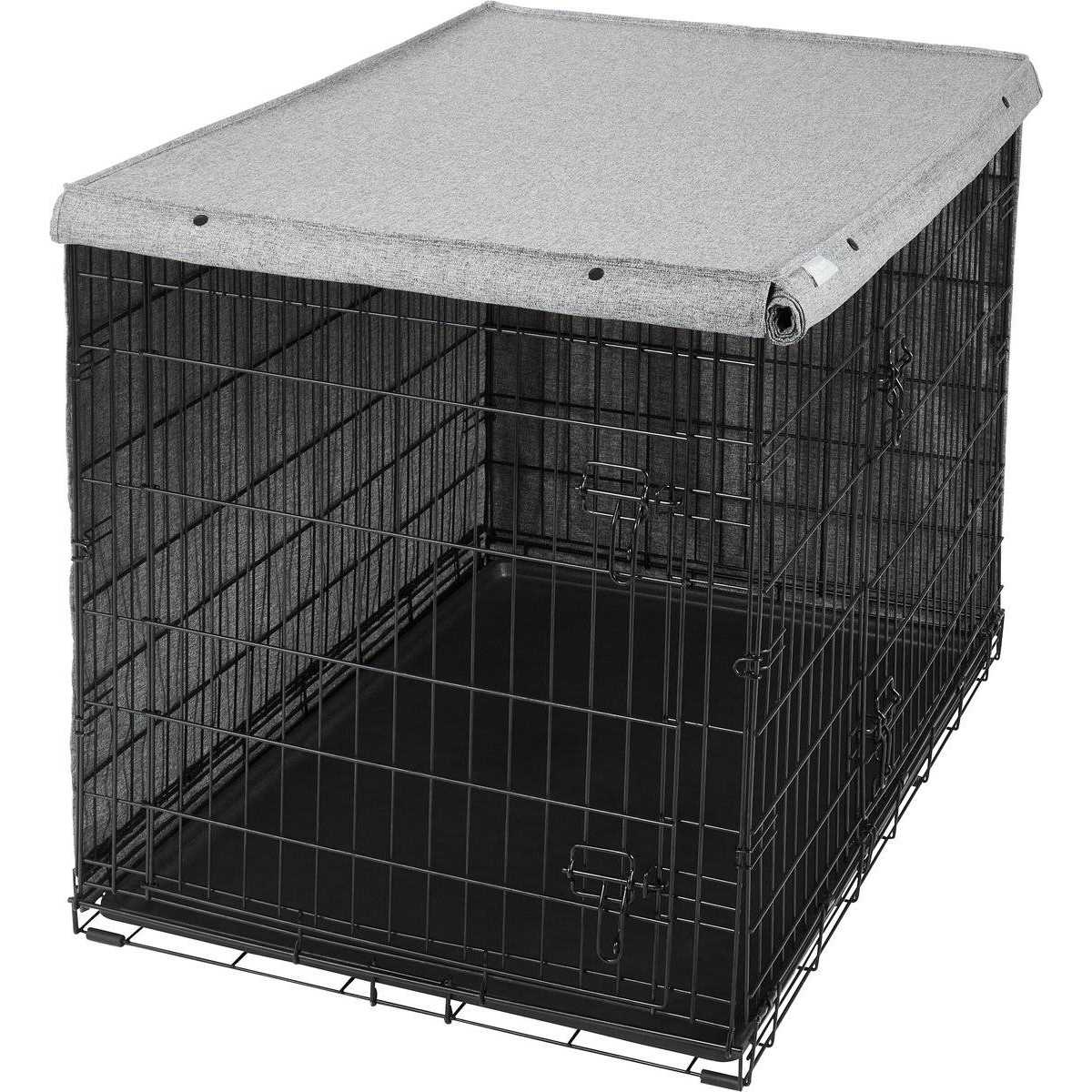 Faux Linen Dog Crate Cover Q6288