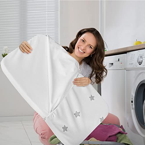 Waterproof Breathable Bassinet Mattress Pad with Removable Zippered Cover W40628