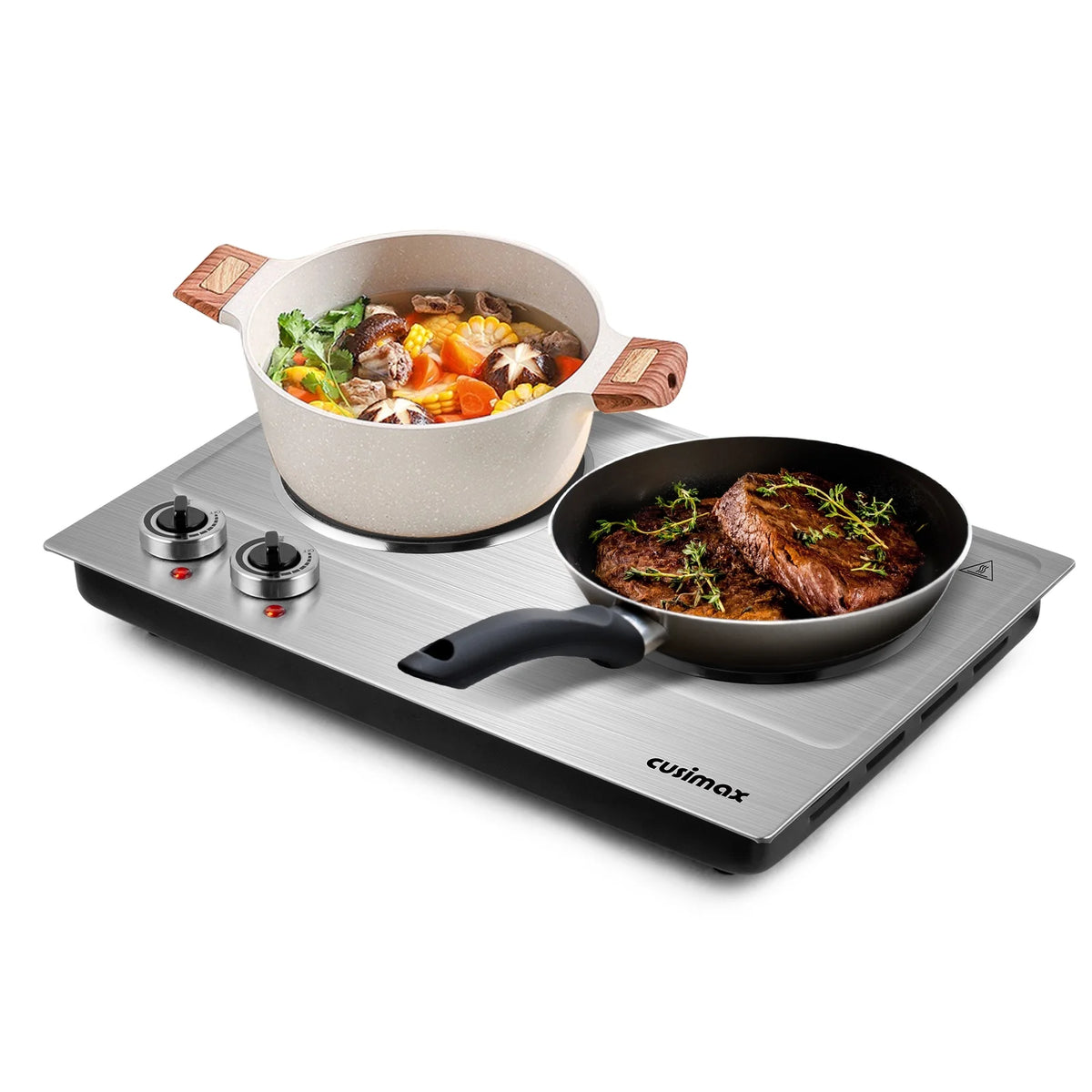 1800W Infrared Double Burner Electric Hot Plate Y3052