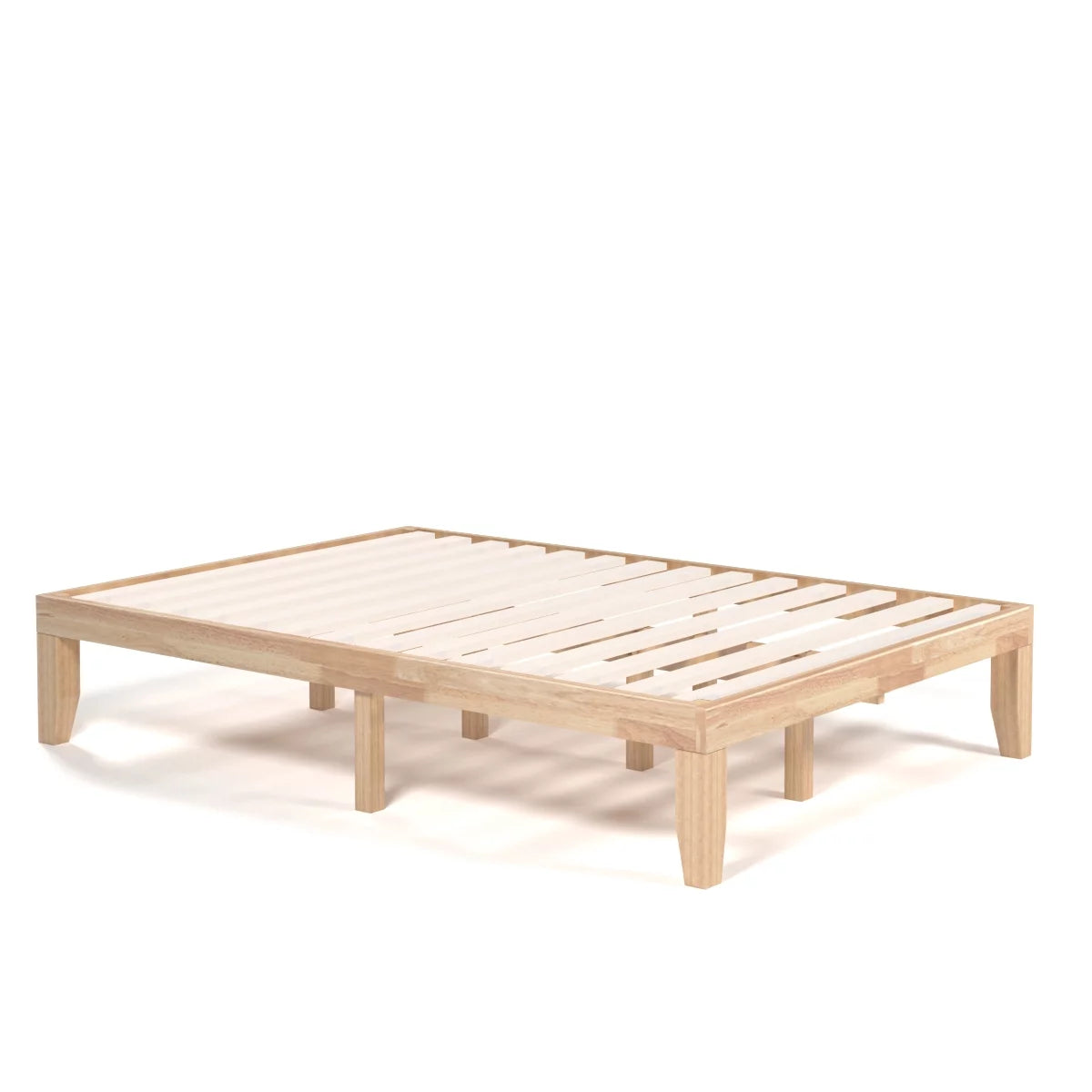 Full Size Wooden Bed Frame with Wood Slats Y2996