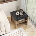 Tobacco Wood Grain Coffee Table with 2 Open Shelf O8215