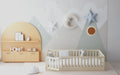 Hardwood Toddler Floor Bed with Gate D342
