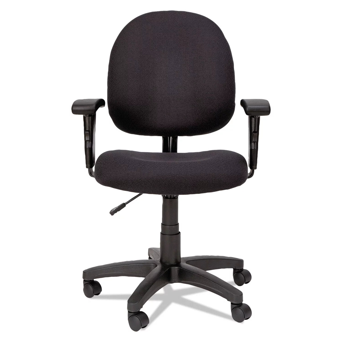 Black Swivel Task Chair with Adjustable Arms J6111