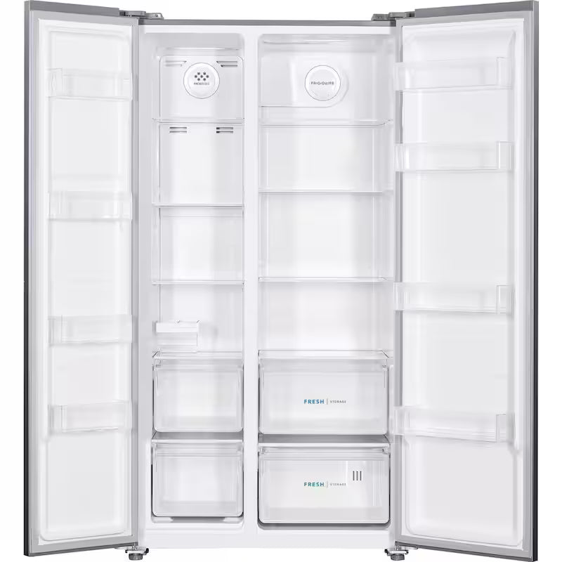 36 in. 18.8 cu. ft. Side by Side Refrigerator in Brushed Steel O19921