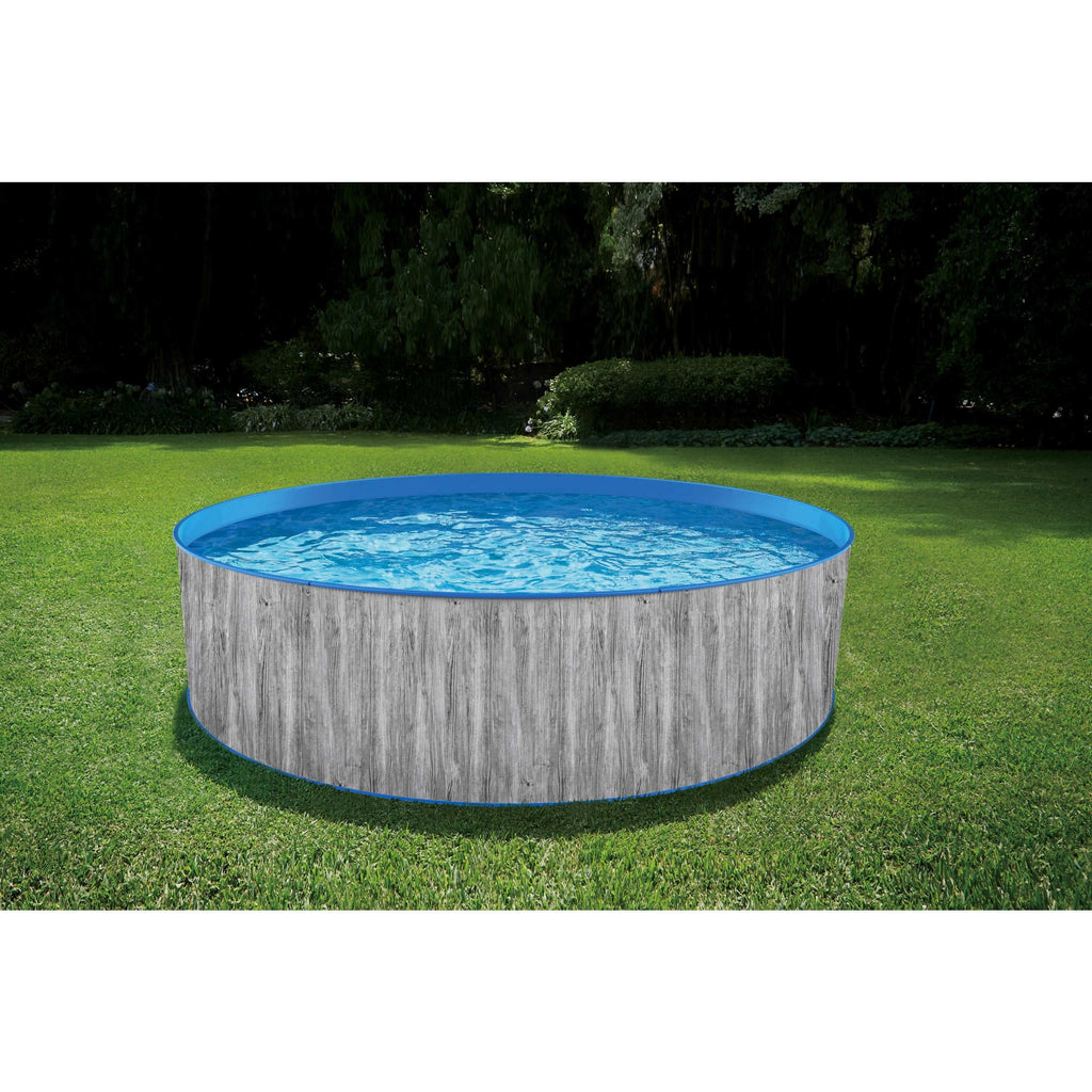 12-ft Round 36-in Deep Steel Wall Above Ground Swimming Pool X930570
