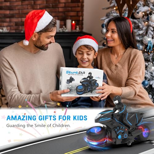 Remote Control Motorcycle Toys with RGB Wheels Lights S457