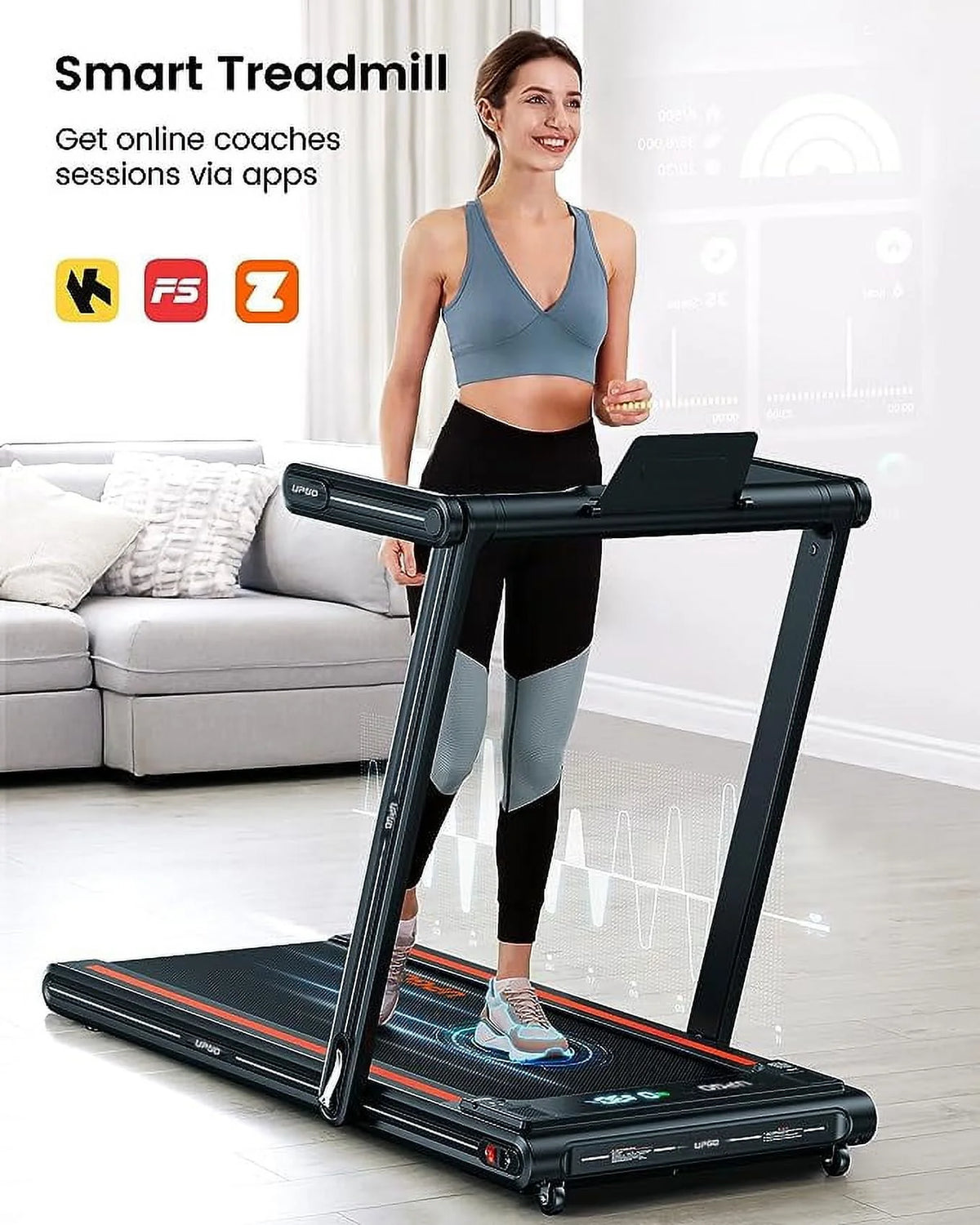 2.5HP Walking Pad Treadmill with Remote Control X341