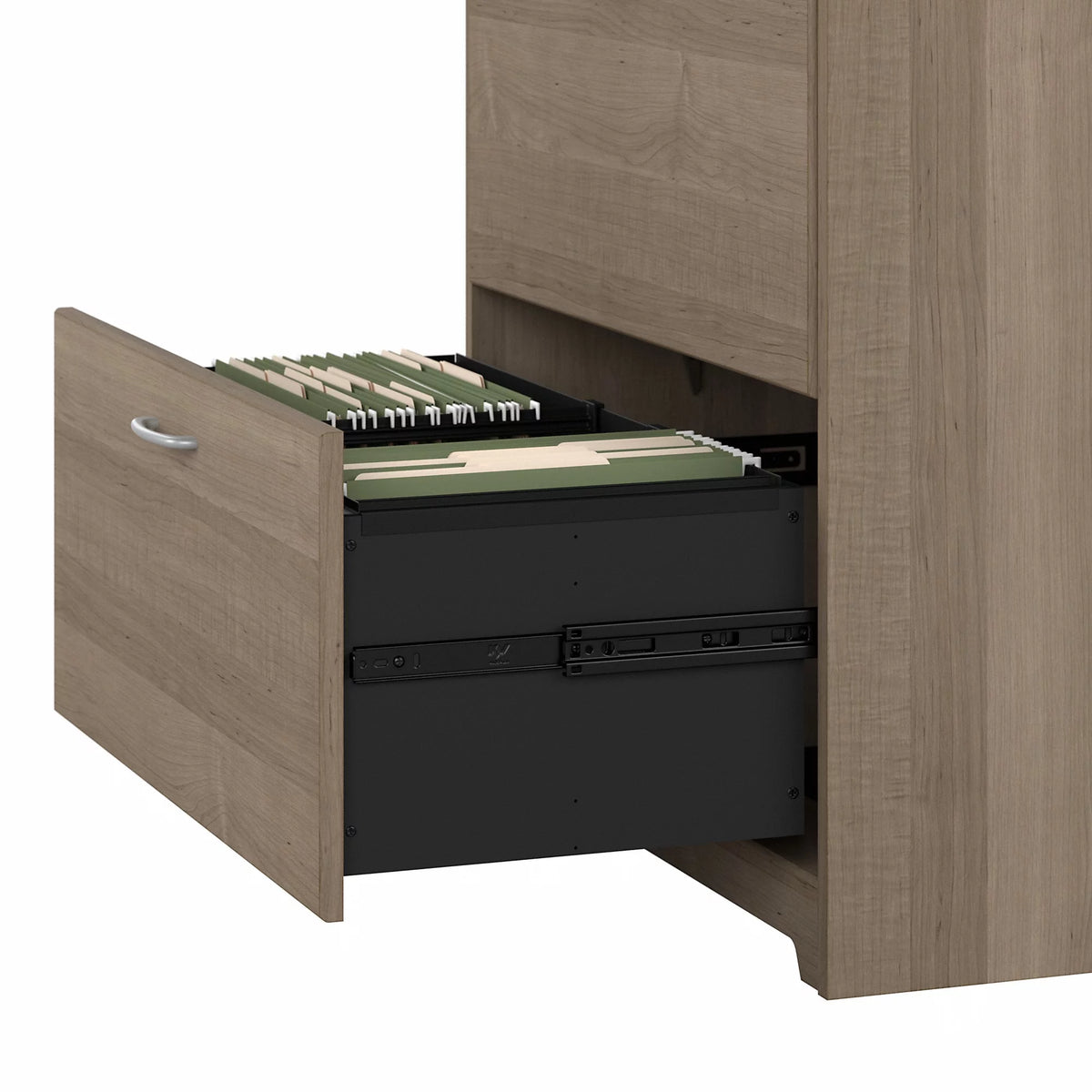2 Drawer Lateral File Cabinet in Ash Gray B6214