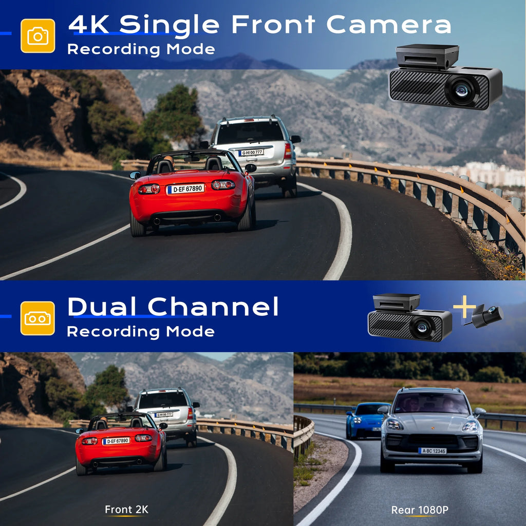 4K Dual Dash Cam with Night Vision B58418