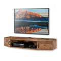 Brown Floating TV Stand with Storage P6640