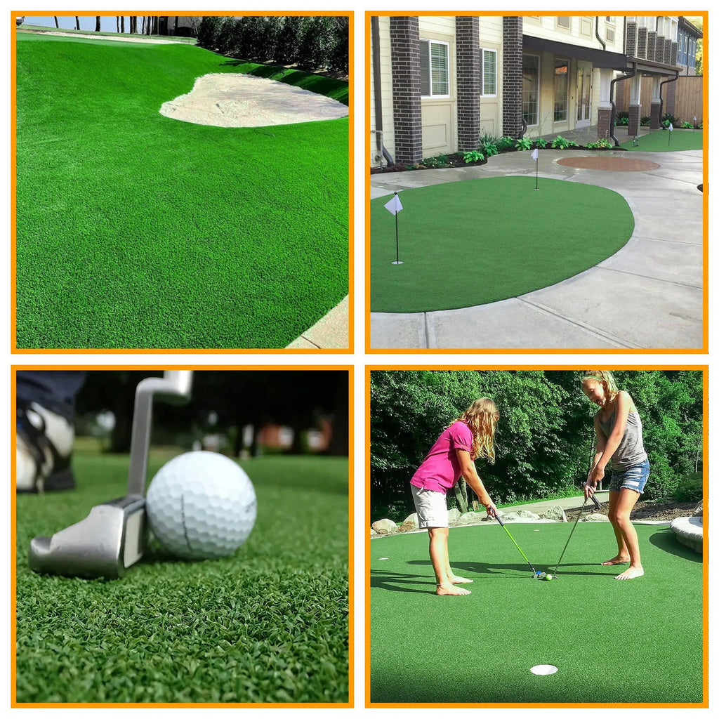 7x28 Artificial Turf Golf Hitting Mat Green F96761