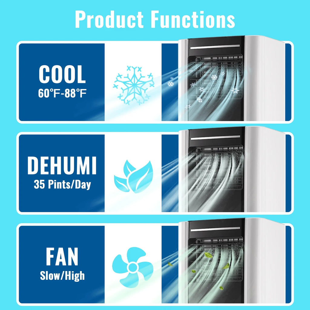 Compact 8000 BTU 3-in-1 Air Conditioner N9125