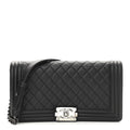 Quilted Calfskin Clutch With Removable Chain X9667