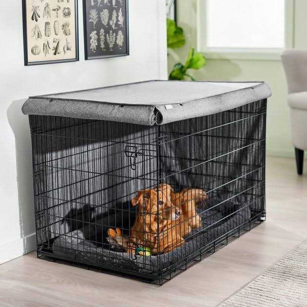 Faux Linen Dog Crate Cover Q6288