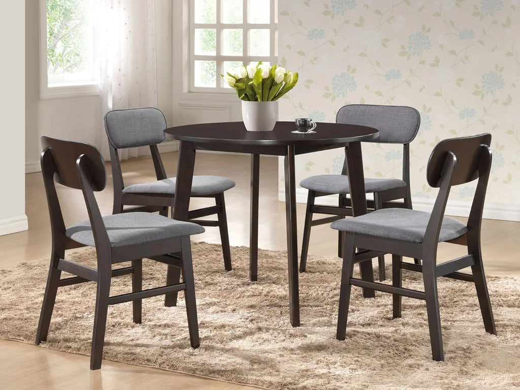 Round Dining Table Dark Brown G218