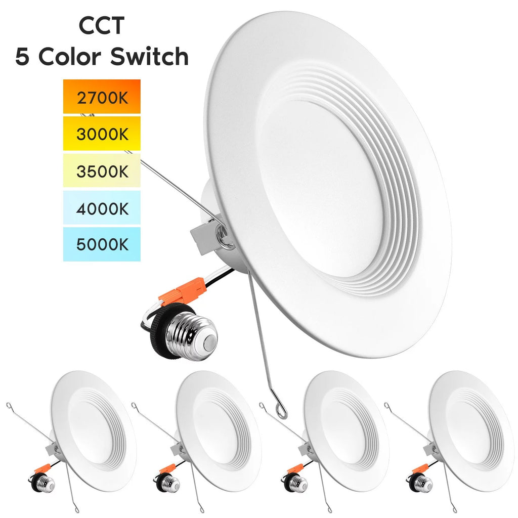 5/6 inch LED Recessed Retrofit Downlight 4-Pack X629641