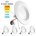 5/6 inch LED Recessed Retrofit Downlight 4-Pack X629641