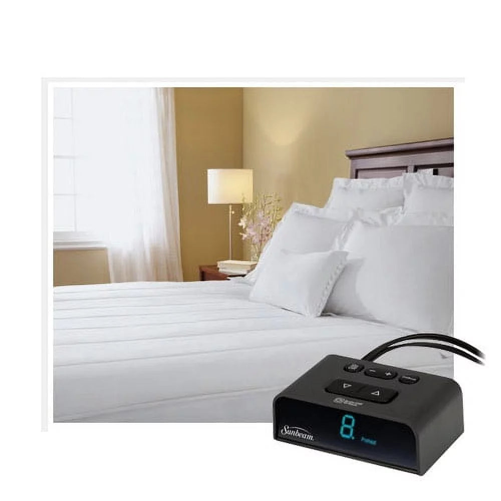 White Heated Mattress Pad Full O2016