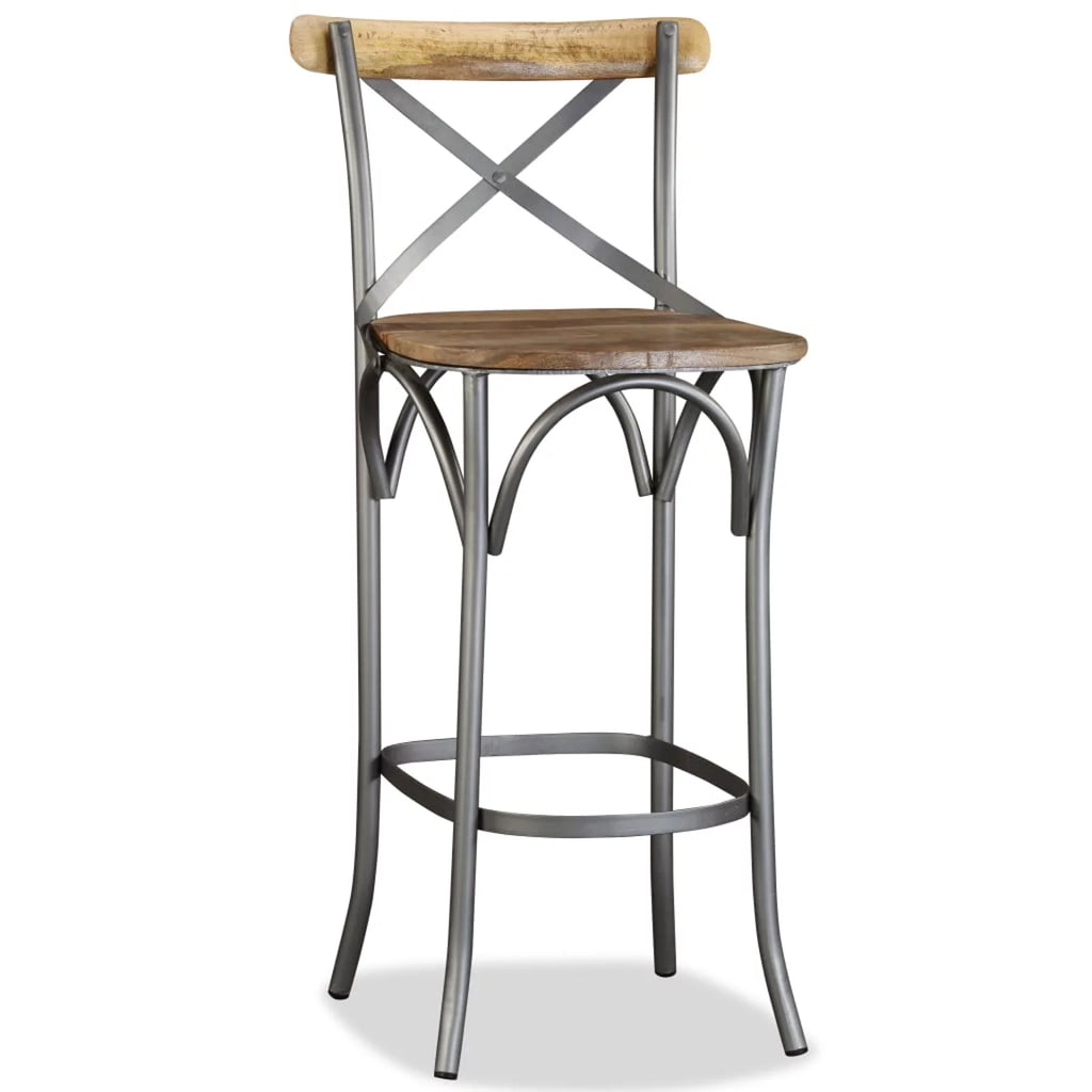 Solid Mango Wood Bar Stool O179057