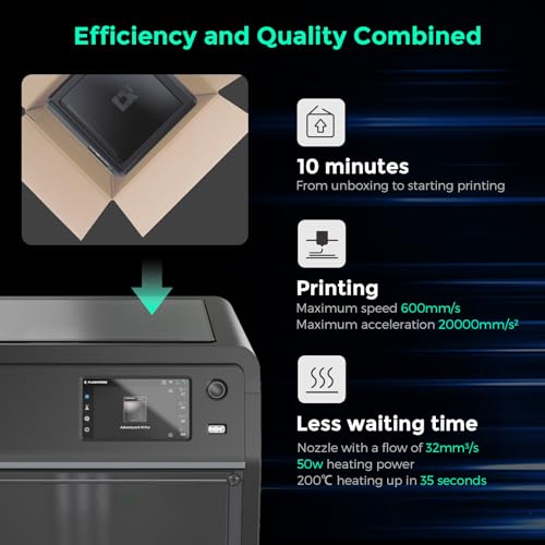 3D Printer with Auto Leveling, 600mm/s High Speed, 220x220x220mm D96666