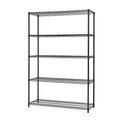 Black 5-Tier Steel Wire Shelving Unit X880