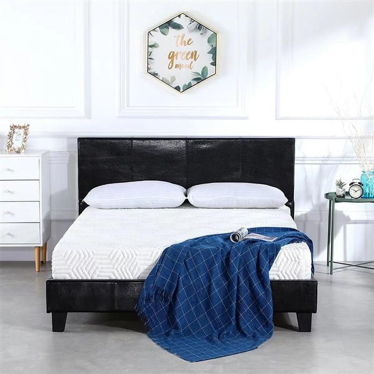 Full Size Heavy Duty Platform Bed Frame with Underbed Storage X7998