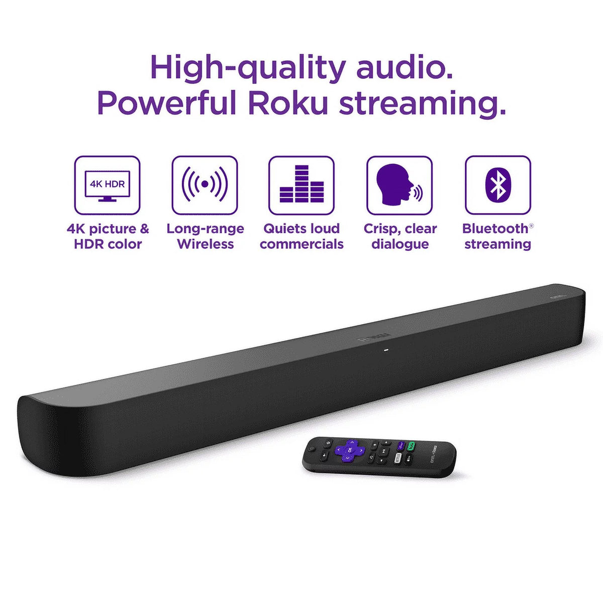 Smart Soundbar with Built-in 4K Streaming Media Player Z429