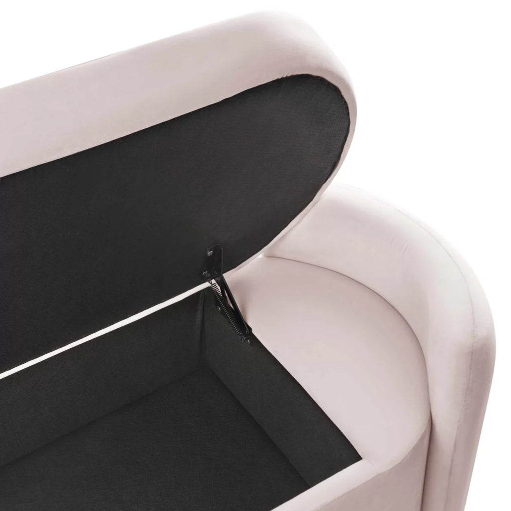 Pink Performance Velvet Bench F7060