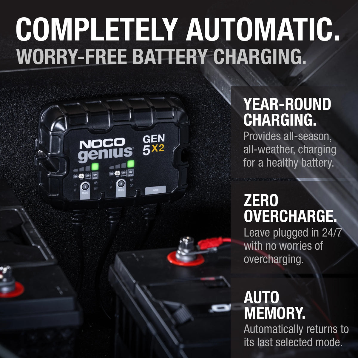 2-Bank 12V Onboard Battery Charger Q52054
