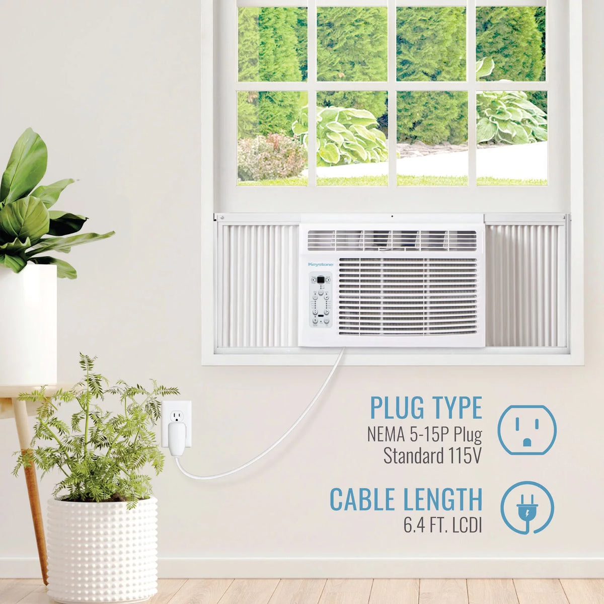 5,000 BTU Window Air Conditioner with Remote, White Q2733