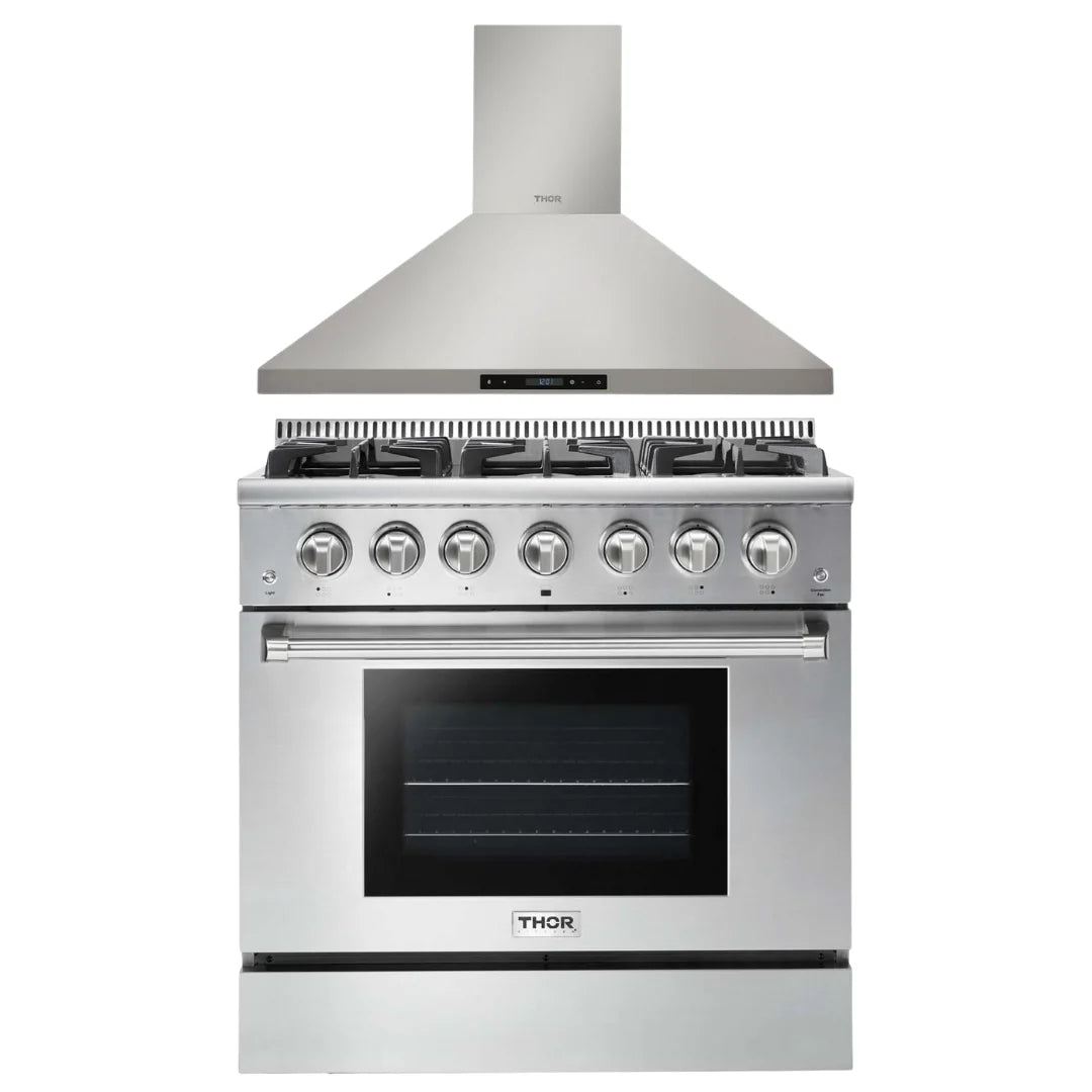 36 Propane Gas Range and Range Hood E90045