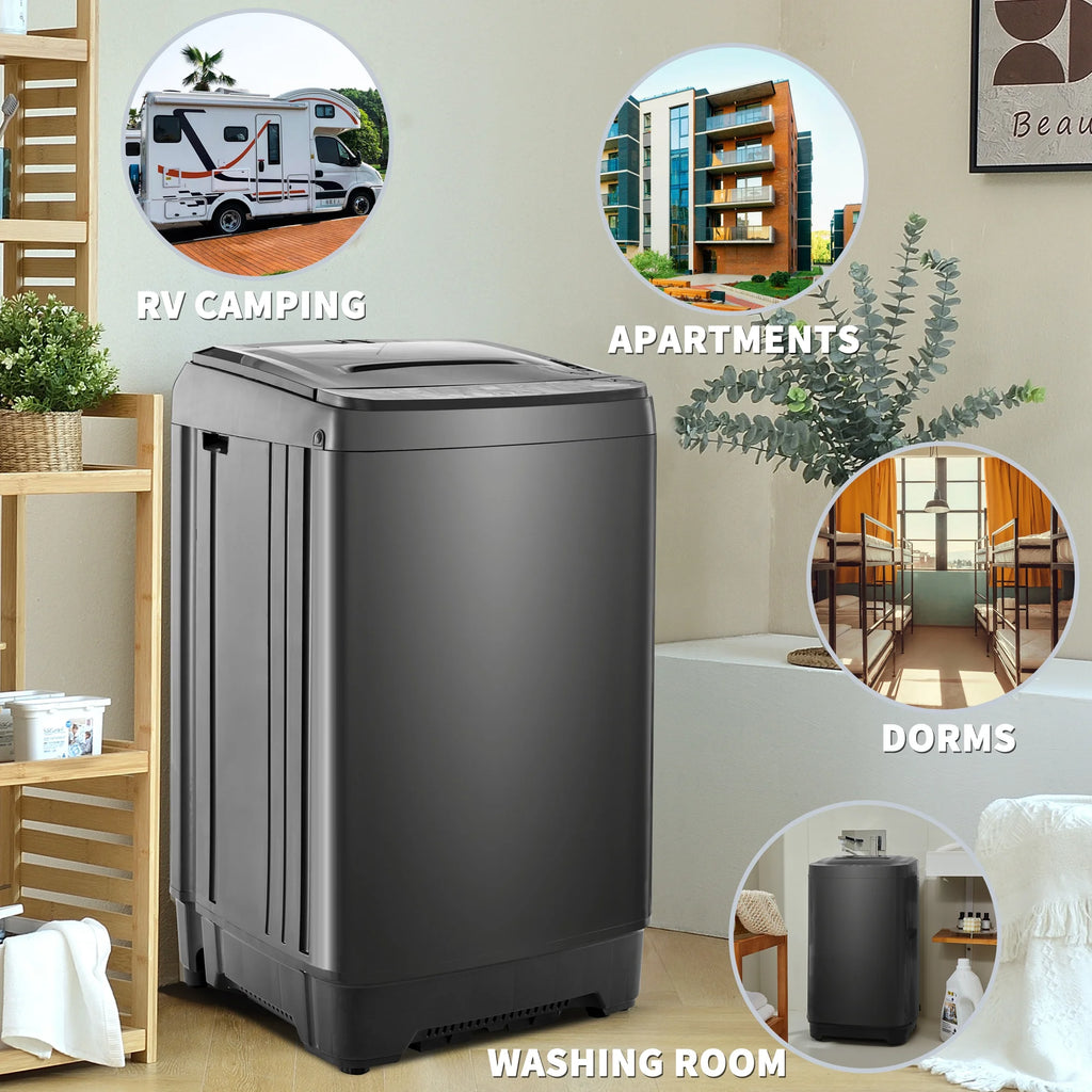 Portable Automatic Washer Machine with Drain Pump 17.6 Pounds E31488