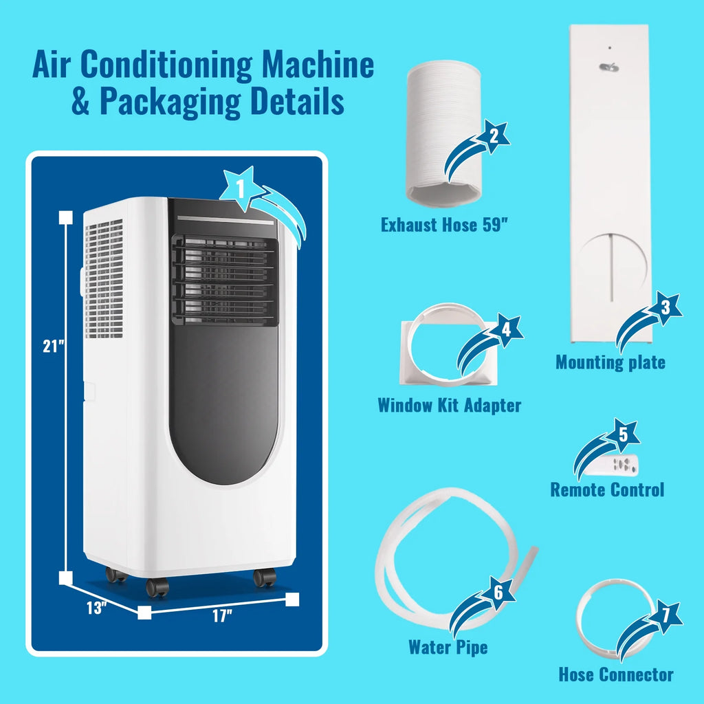 Compact 8000 BTU 3-in-1 Air Conditioner N9125