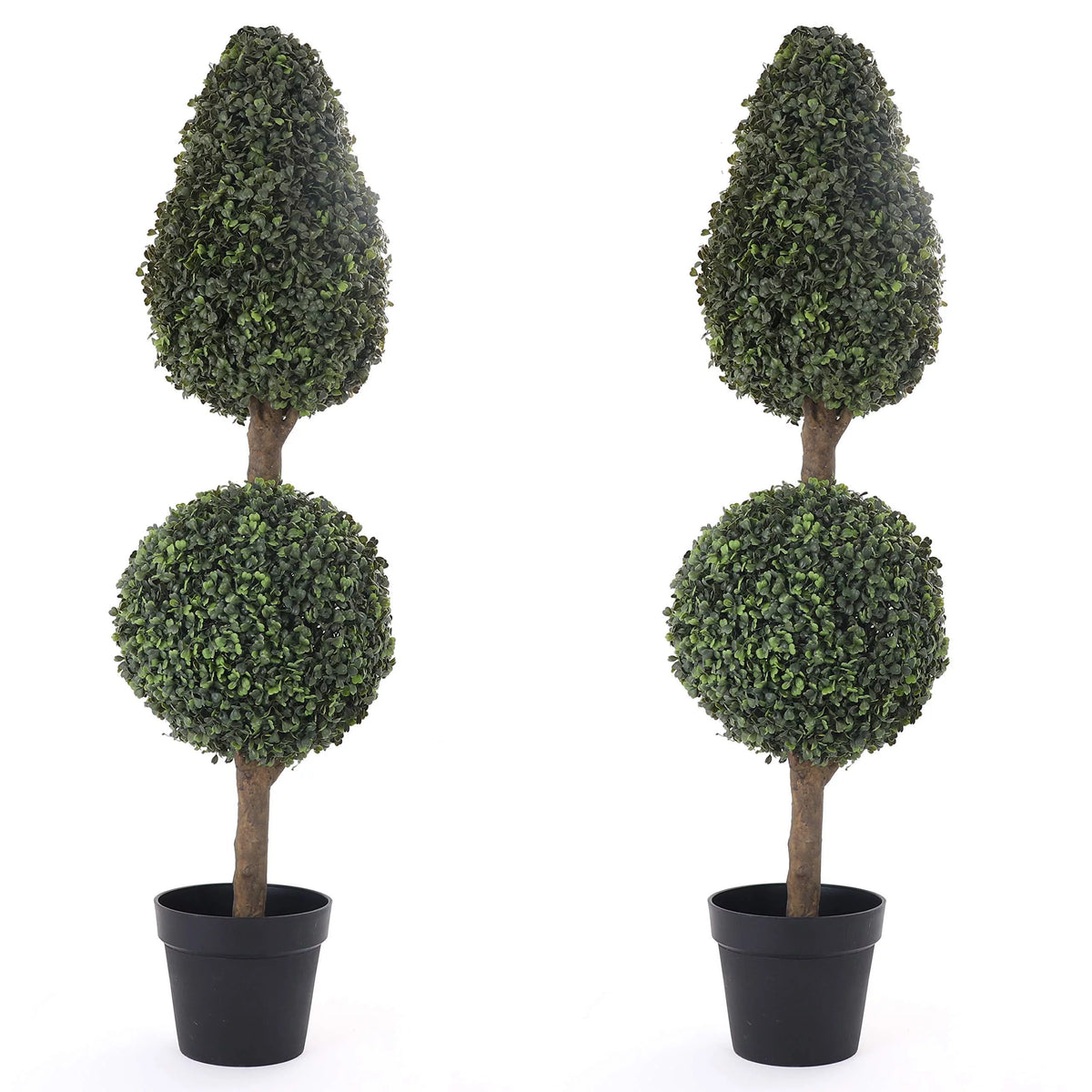 Artificial 4' Topiary Ball Tree 2 Pack F90559
