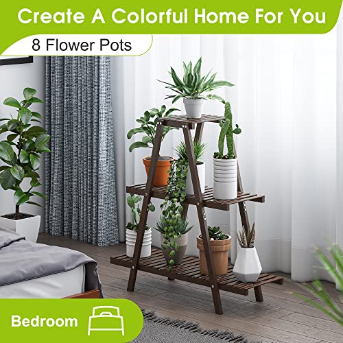 Bamboo 3 Tier Plant Stand F5941