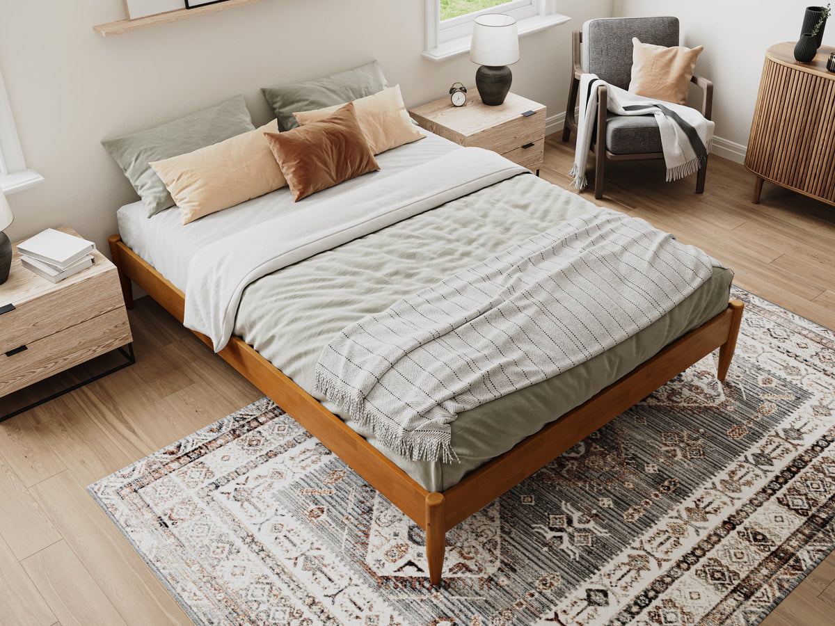 Espresso Solid Wood Platform Bed M771069