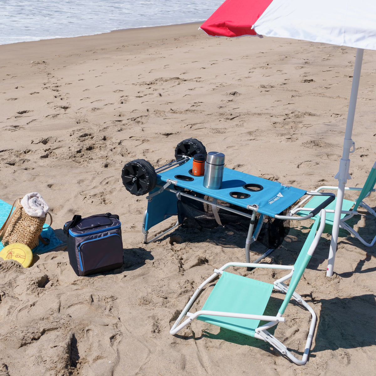 Blue Convertible Beach Cart A636