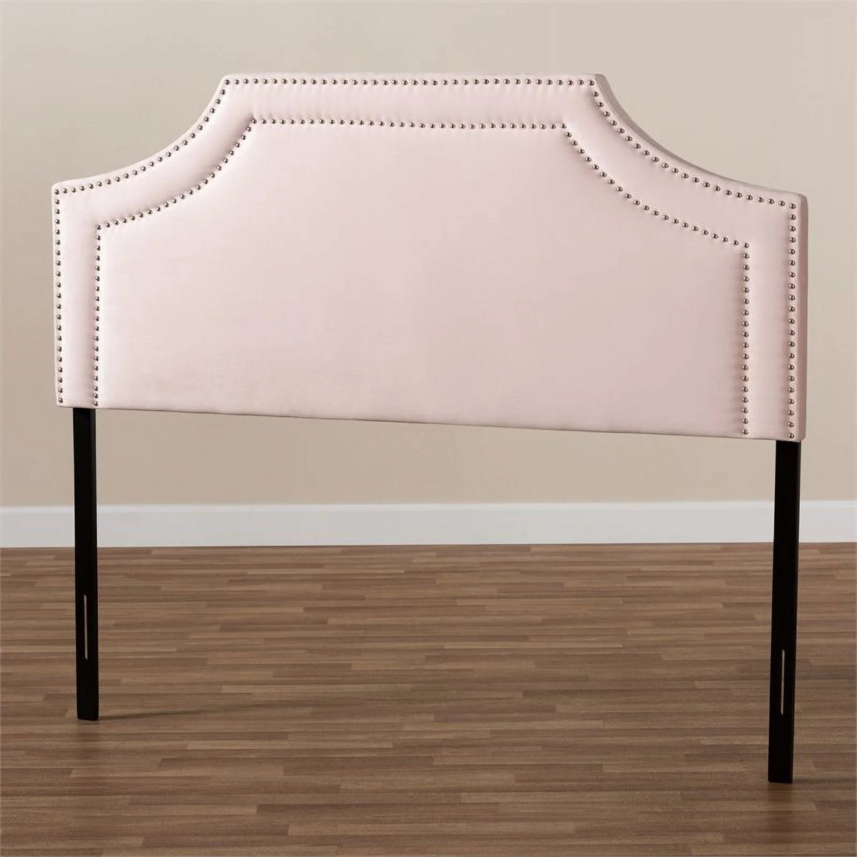 Pink Velvet Wood Queen Headboard Y959904