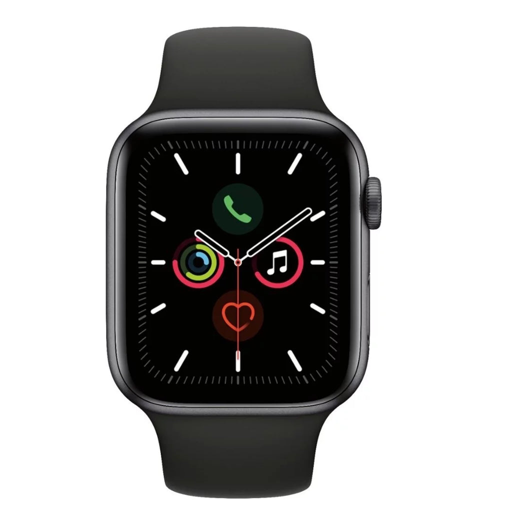Restored Apple Watch GPS+Cellular 44mm Space Gray Case & Black Sport Band P155230