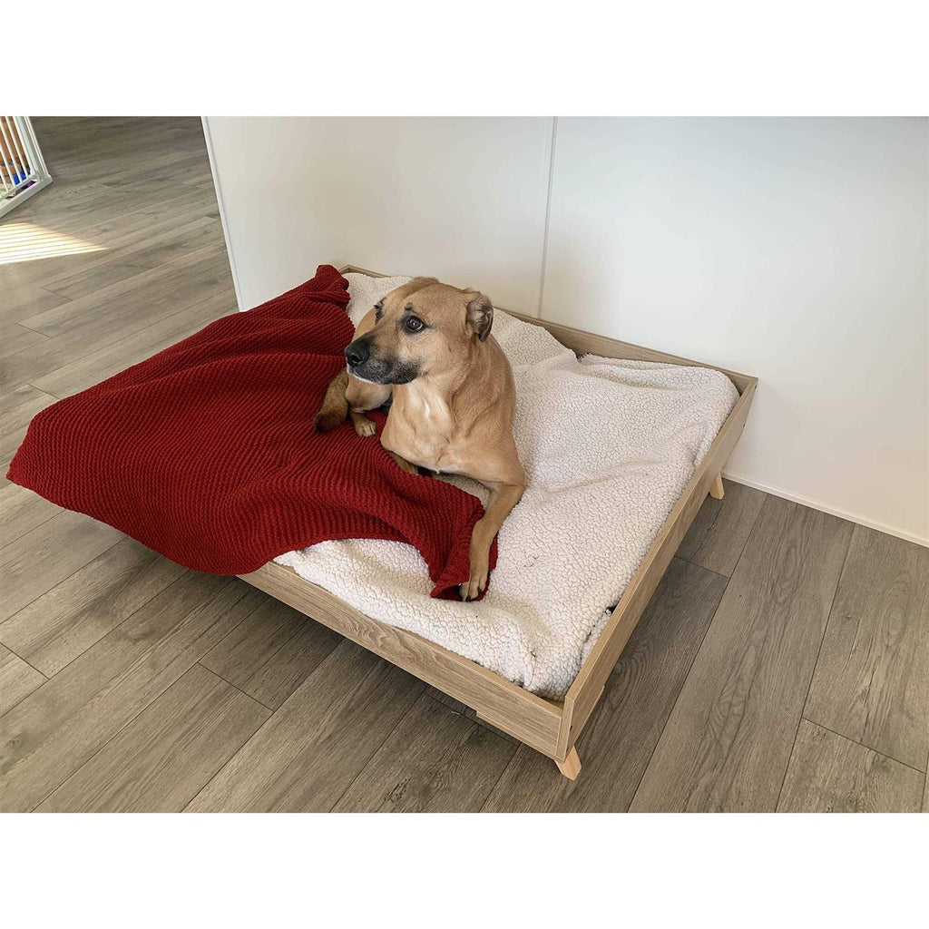 Raised Wooden Dog Bed Frame F485082