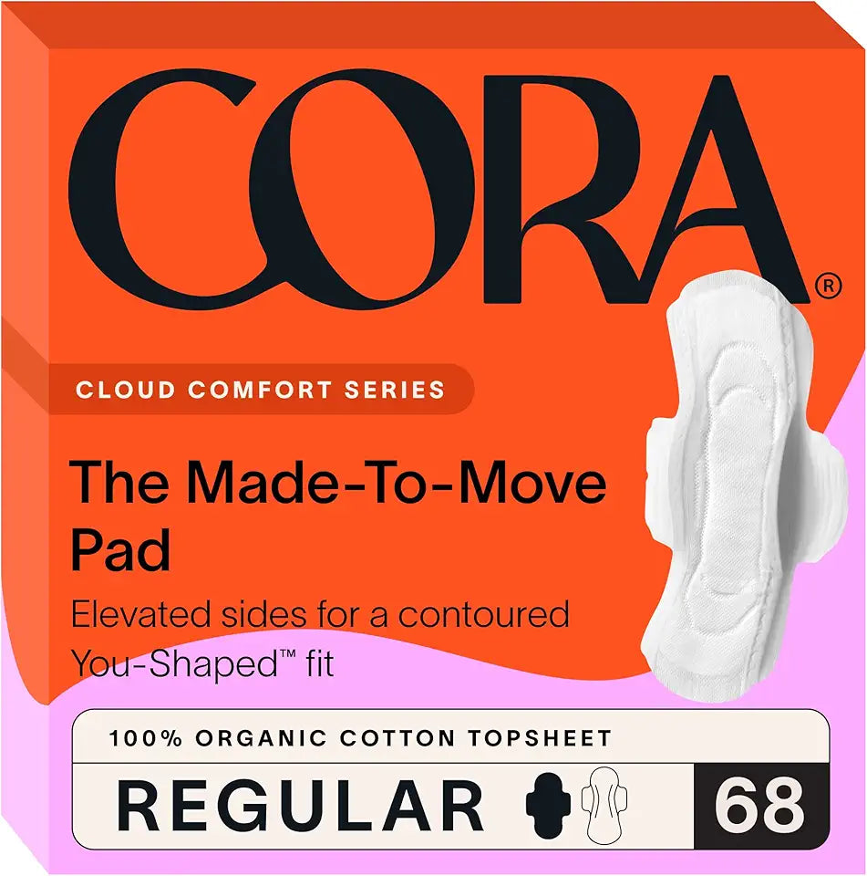 Organic Cotton Ultra Thin Pads with Wings, Unscented, 68 Count K522