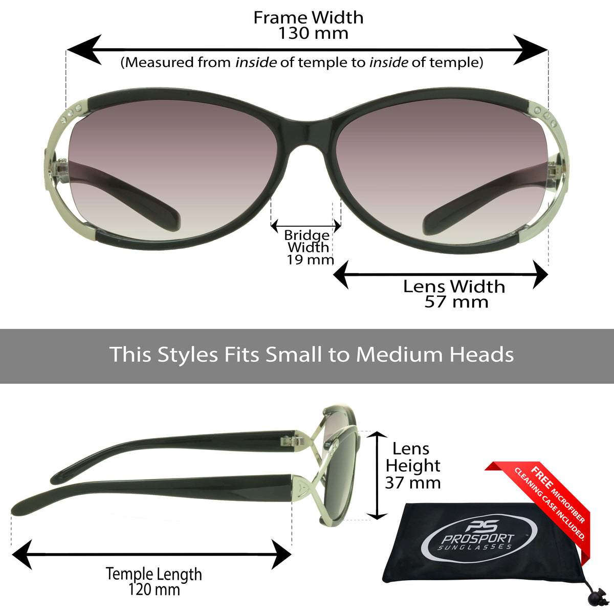 Black & Red Reading Sunglasses U34044