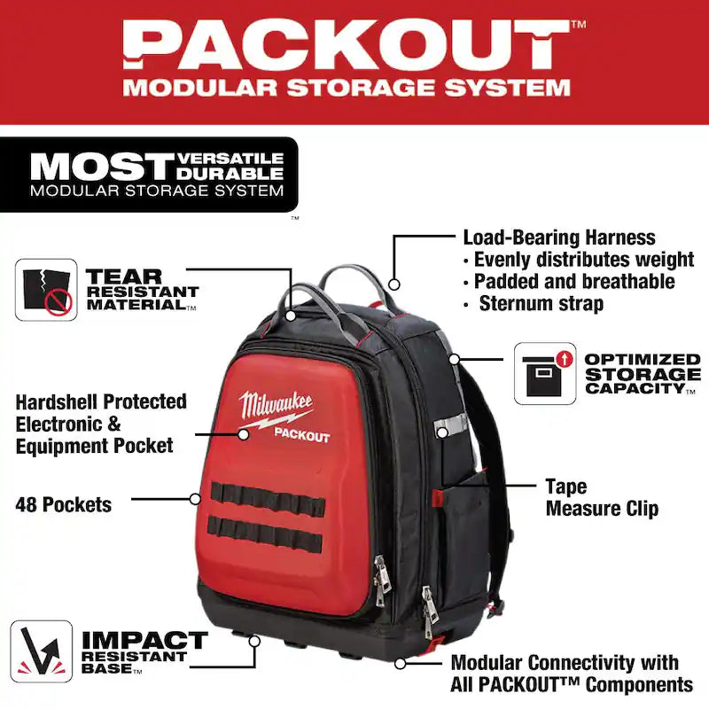 15 in. Tool Backpack with 9-Piece Tool Set H366914