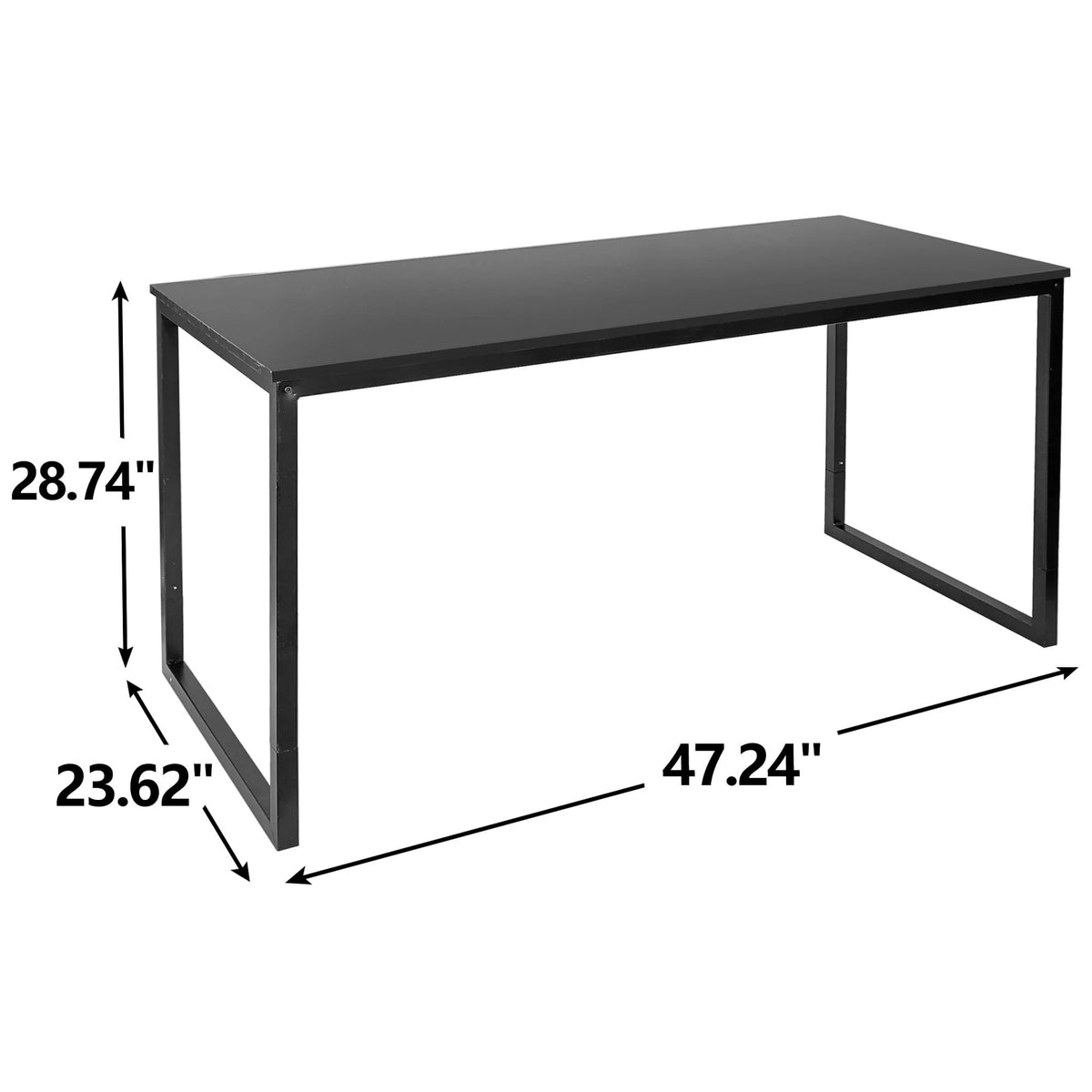 Black Rectangular Computer Desk N2263