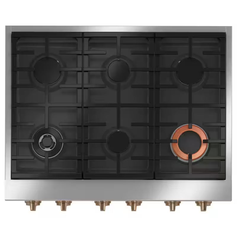 Matte White 6 Burners Gas Cooktop W468