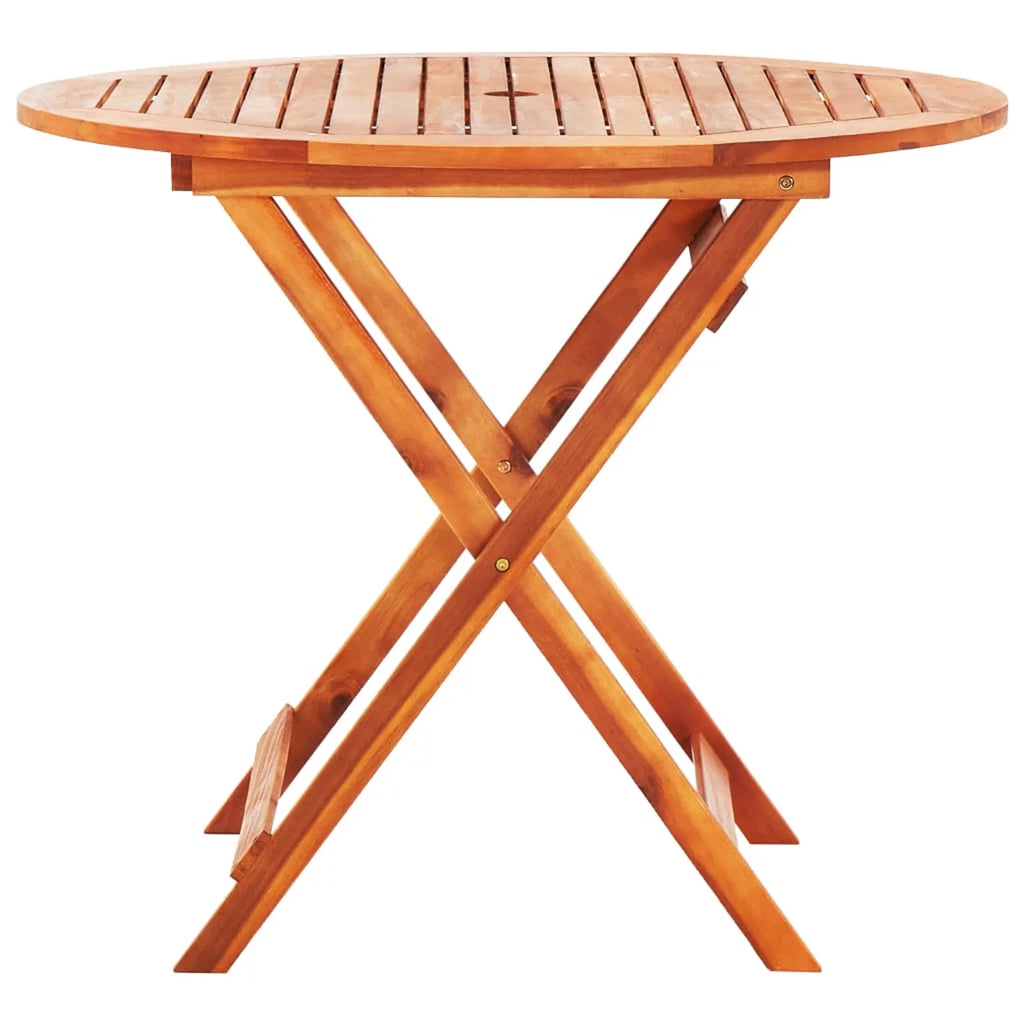 Folding Garden Table Solid Eucalyptus Wood M6487