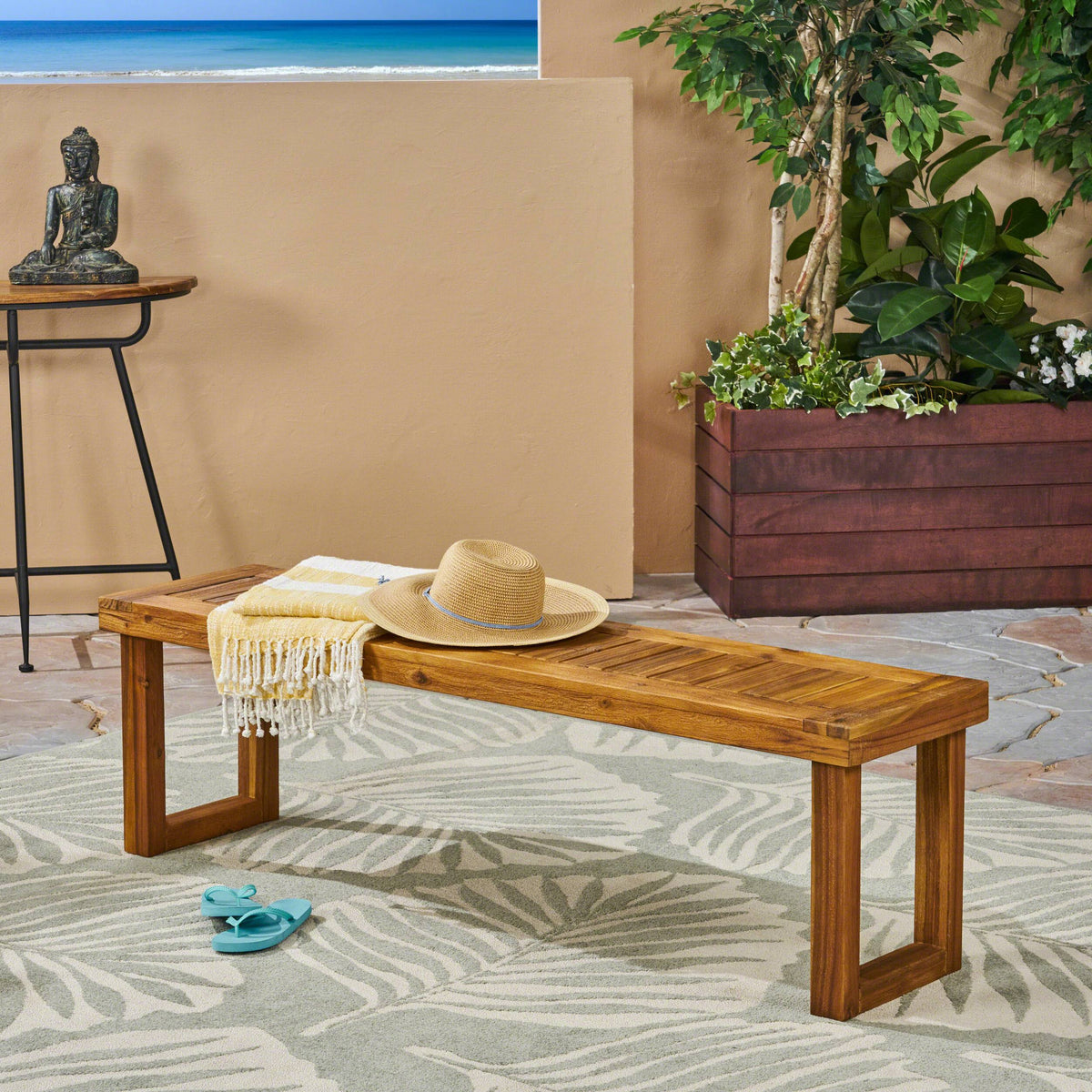 Acacia Wood Bench X462705